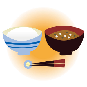 ご飯とみそ汁